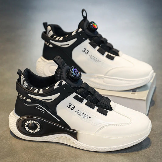 Men’s Rotating Buckle Sneakers – Non-Slip & Durable for Outdoor Use